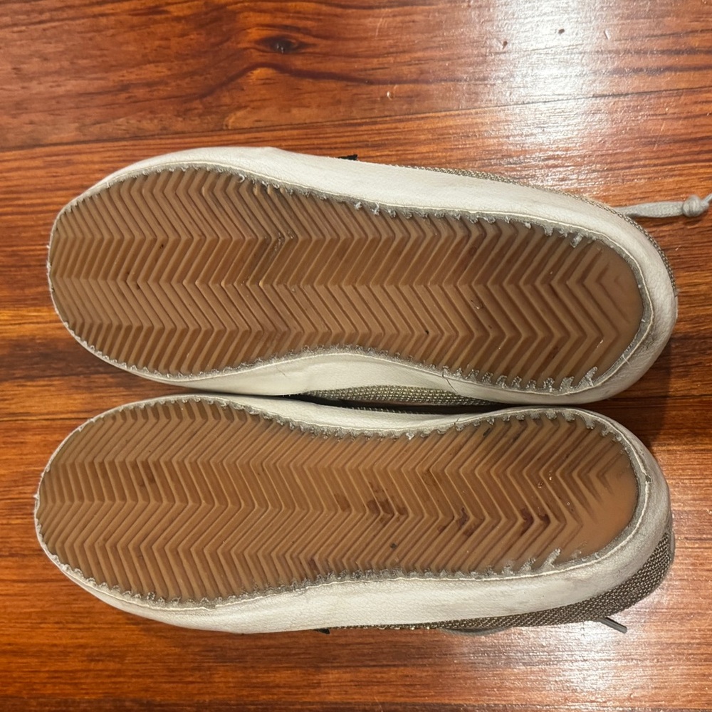 Golden Goose Silver and Black Woven Sneakers - Picture 5 of 7